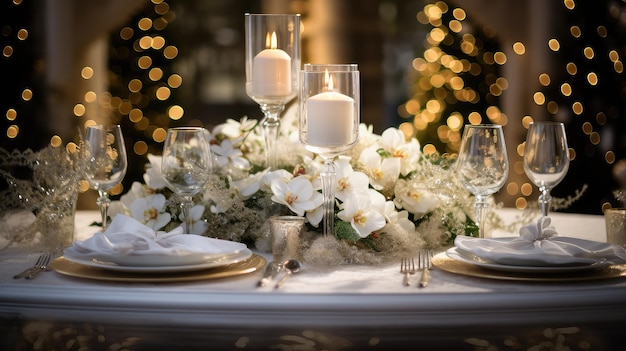 La mise en place traditionnelle de la table des fêtes