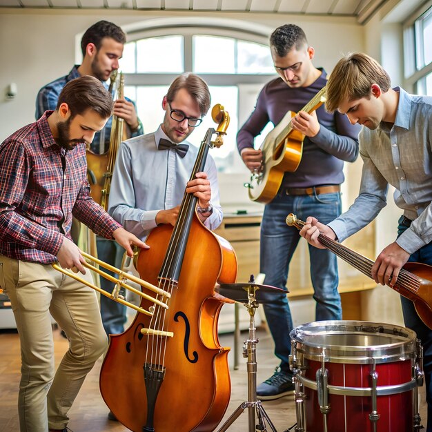 Photo une mise en scène musicale