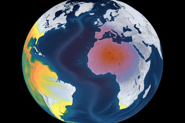 Émissions de dioxyde de carbone dans l'atmosphère visibles grâce à leur signature spectrale unique