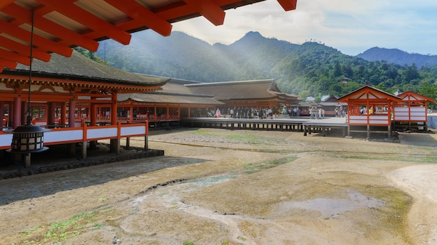 MIYAJIMA JAPON SEPTEMBRE 2016 Cérémonie spéciale organisée au sanctuaire d'Itsukushima