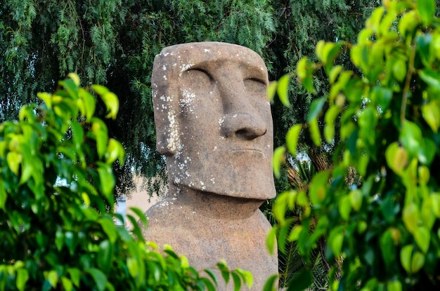 Moai debout de l'île de Pâques , Chili Amérique du Sud