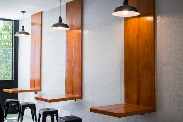 Mobilier moderne dans le café indy