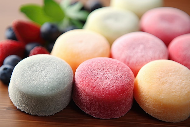 Mochi japonais aux fruits et baies