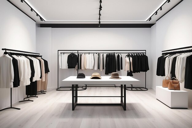 Mockup de boutique de mode avec un espace vide pour placer votre dessin