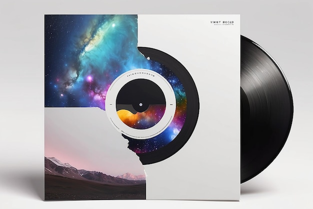 Mockup de disque en vinyle