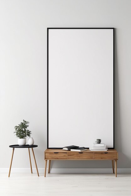 Mockup de galerie de murs avec de l'espace blanc pour placer votre conception