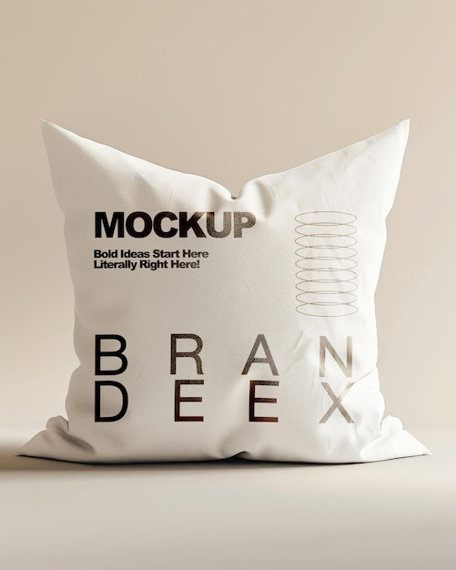 Mockup d'oreiller réaliste pour l'image de marque personnalisée et le design d'intérieur