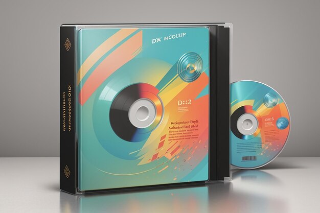 Mockups de CD-DVD Des conceptions de couvertures d'albums ou de logiciels actuels