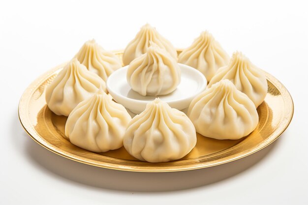 Modak élégant sur plaque en fond blanc