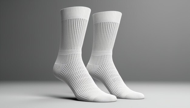 Photo mode confort chaussettes paire de vêtements en coton textile cheville chaussures blanches jambe gris gros plan élastique isolé gris pied chaud noir trois chaussettes couleur de fond laine