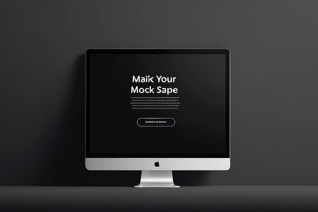 Mode sombre Mockup avec un espace vide pour placer votre conception