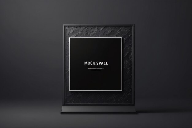 Mode sombre Mockup avec un espace vide pour placer votre conception