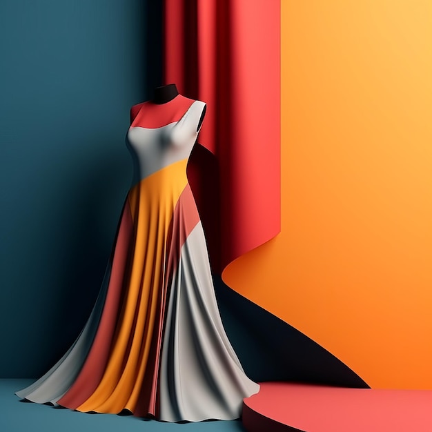 Mode et tissu thème abstrait 3D