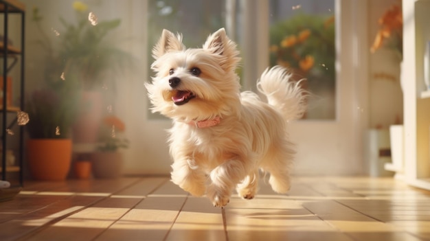 Mode de vie canin capturant des animaux de compagnie dans différents environnements