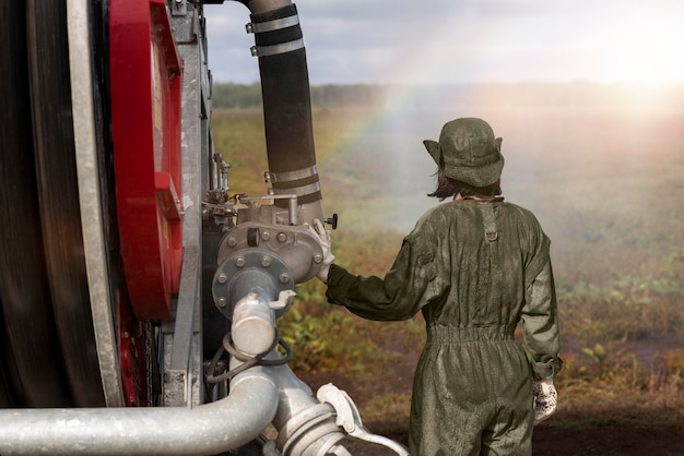 Photo mode de vie d'une personne respectueuse de l'environnement