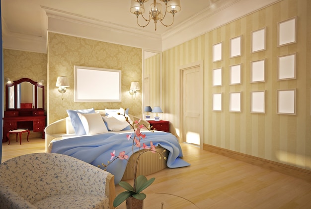 Modèle 3D de la chambre classique