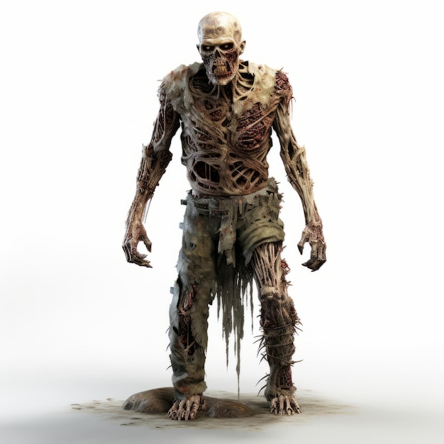 Modèle 3D détaillé de Zombie Walking Dead par Monster