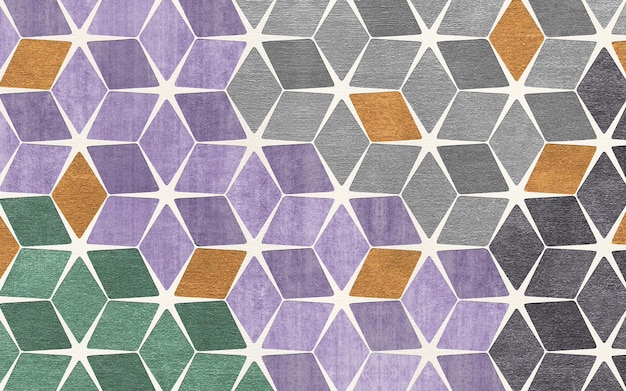 Modèle abstrait d'art de composition de bloc de couleur géométrique, fond de tapis moderne.