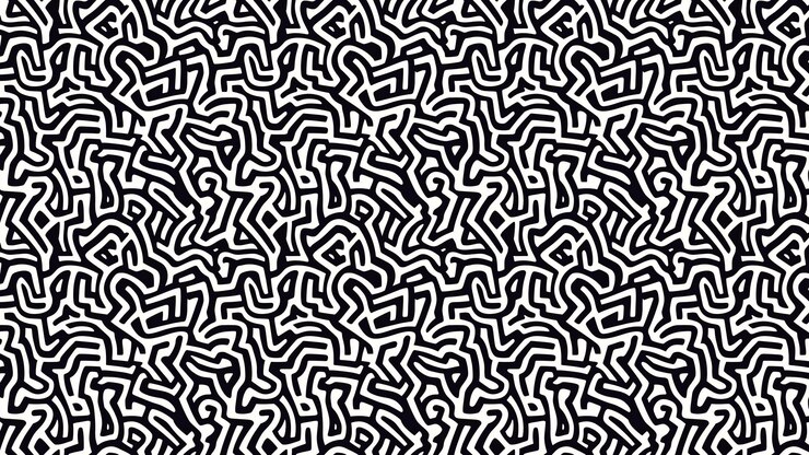 Photo modèle abstrait en noir et blanc