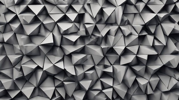 Modèle abstrait de triangles avec effet de déplacement fond gris nombre de triangles