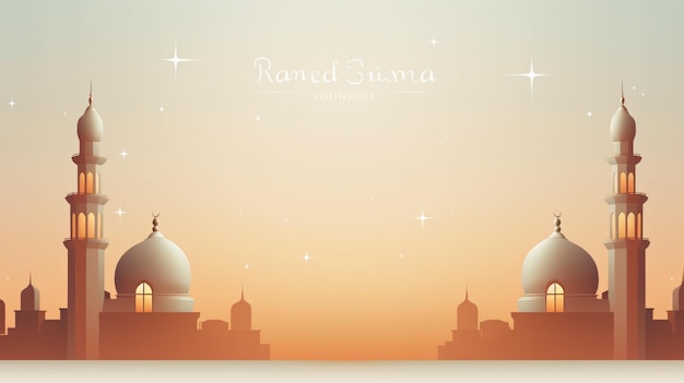 Modèle d'affiche du Ramadan Kareem EidalFitr