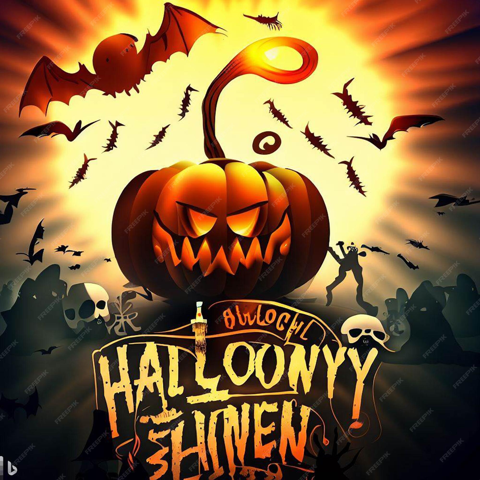 Modèle D'affiche De Fête D'halloween 2023 Gratuit Fond D'halloween | Photo  Premium