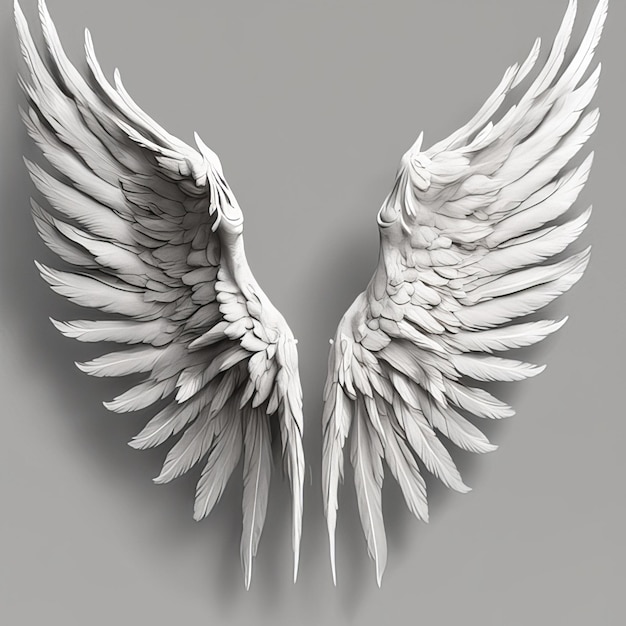 Modèle d'ailes d'ange vintage