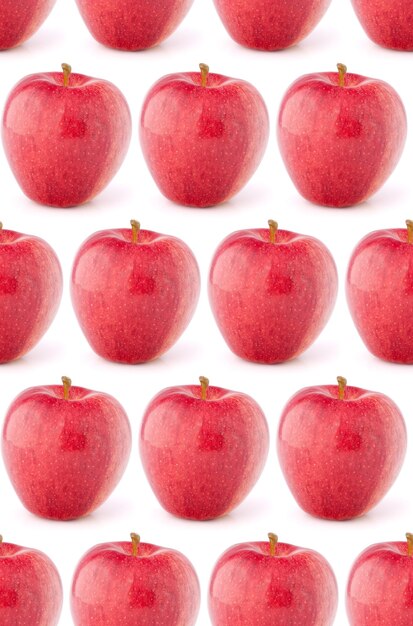 Modèle alimentaire sans couture pomme rouge