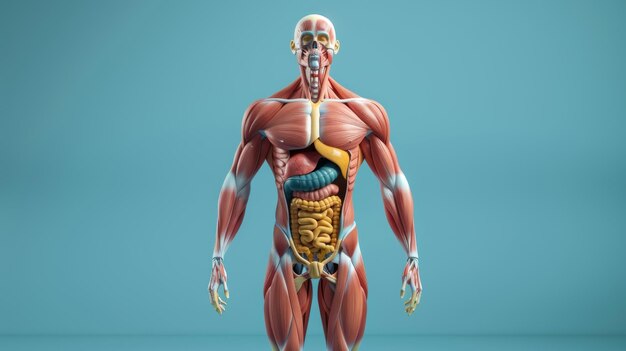 Photo modèle d'anatomie des muscles humains