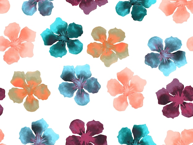 Modèle aquarelle hawaïen.