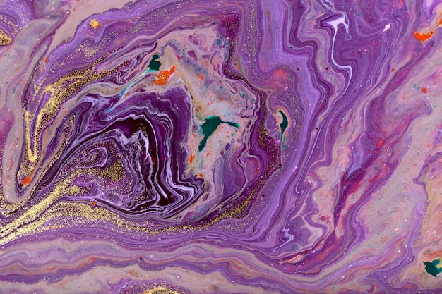 Modèle d'art fluide abstrait en marbre violet.