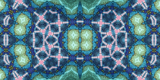 modèle d'art symétrique sans couture texture caléidoscopique