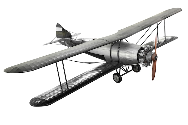 Modèle d'avion de combat ancien en acier