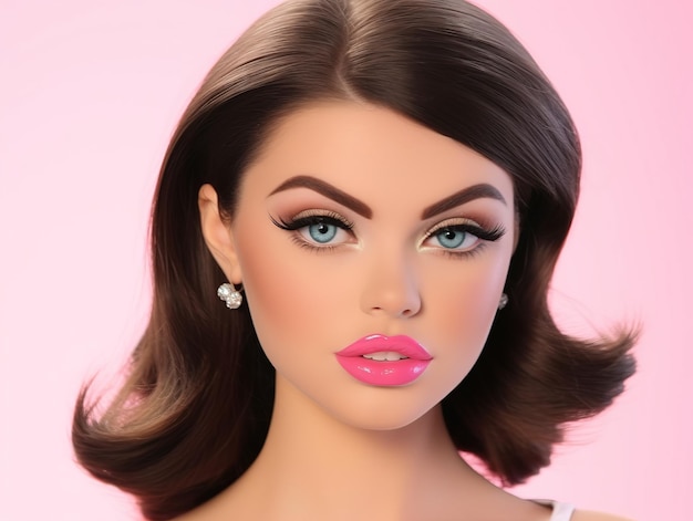 Un modèle de barbie brune