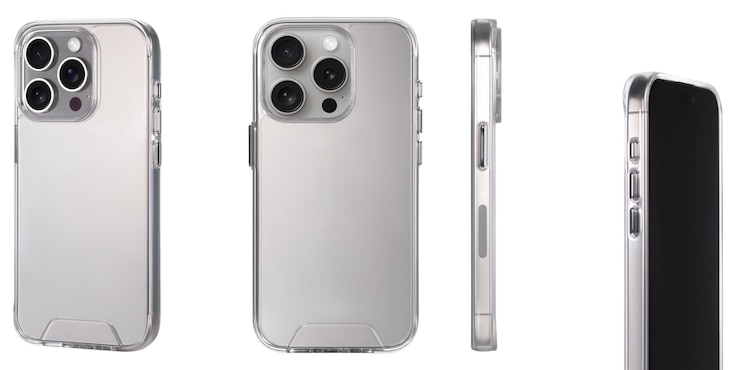 Photo modèle d'un boîtier de téléphone protecteur transparent