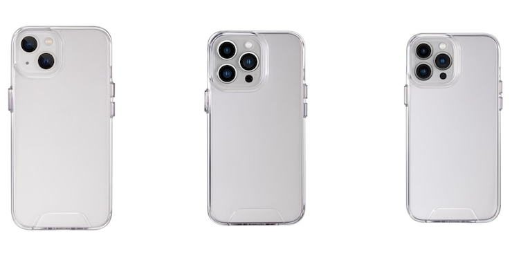 Photo modèle d'un boîtier de téléphone protecteur transparent