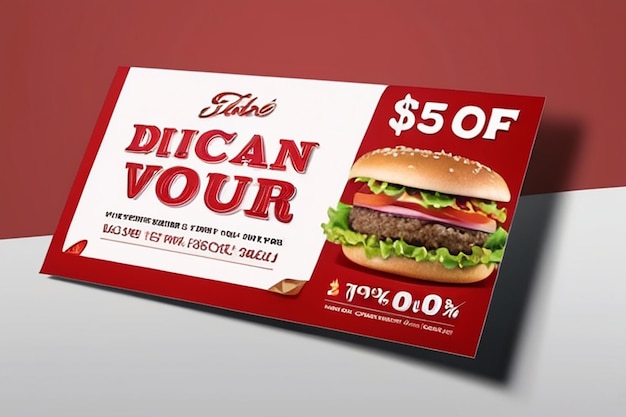 Modèle de bon de remise sur les hamburgers