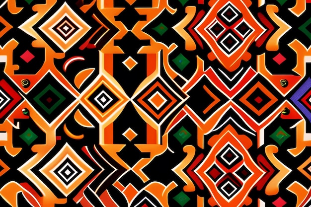 modèle de bordure tribale africaine