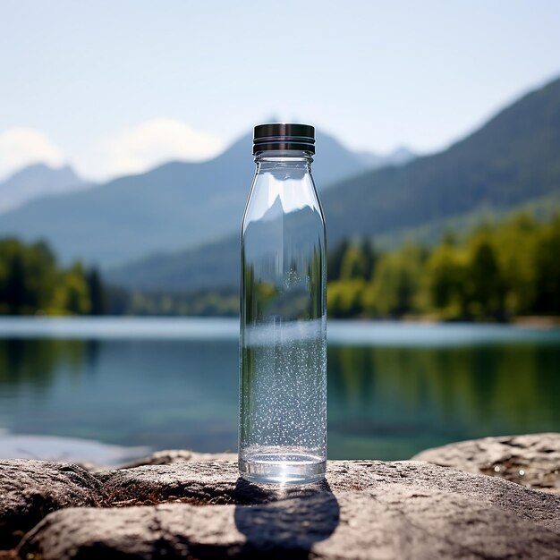 Photo modèle de bouteille d'eau modèle de boîte d'eau