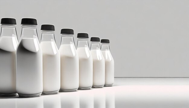 Photo modèle de bouteille de lait