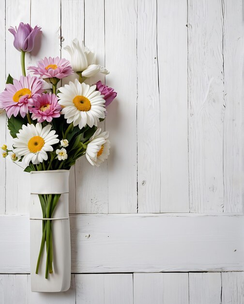 Photo modèle de cadre de fleur carte d'invitation de mariage sur fond blanc