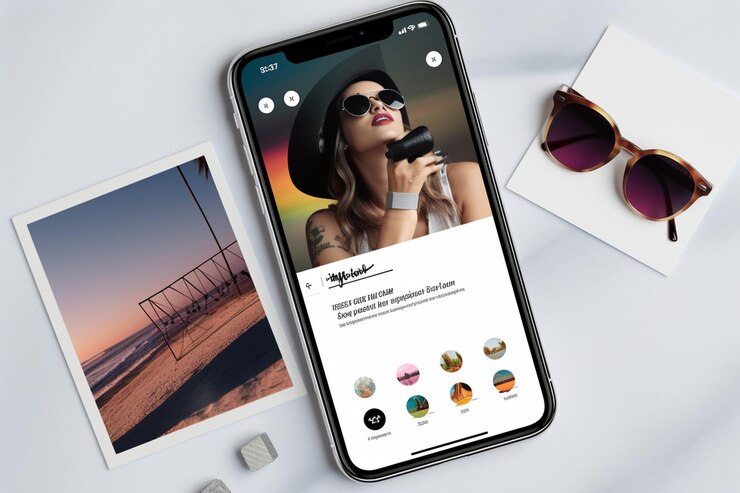 Photo modèle de cadre instagram