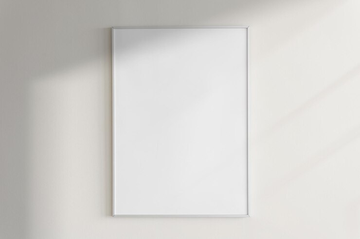 Photo modèle de cadre png sur un mur avec de la lumière naturelle