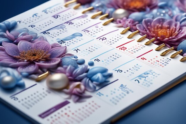 Photo modèle de calendrier