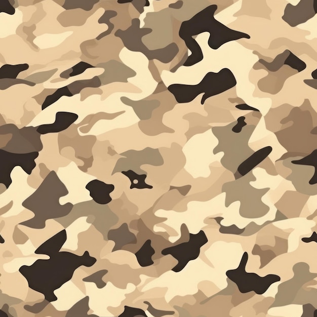 Modèle de camouflage de sable militaire pour une utilisation tactique généré par l'IA