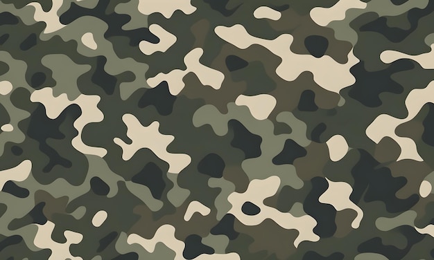 Modèle de camouflage vert Couleurs militaires Style vectoriel Camo Arrière-plan Graphique Design d'art mural de l'armée