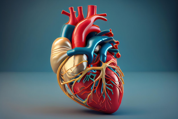 Modèle cardiaque 3D pour l'éducation médicale AI générative