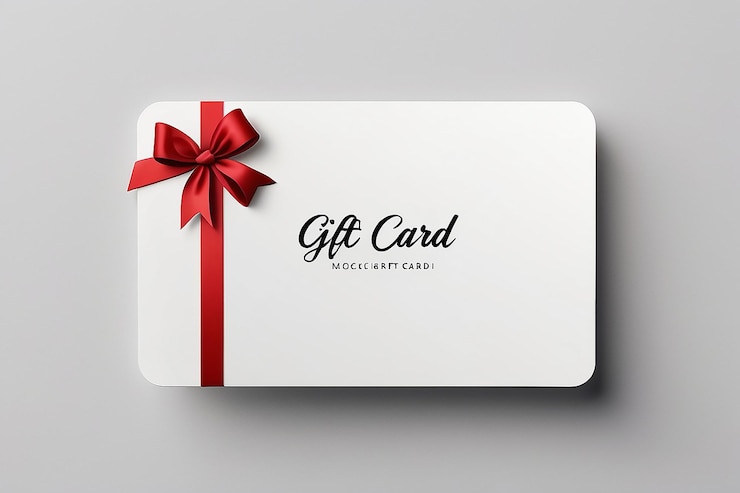 Photo modèle de carte cadeau