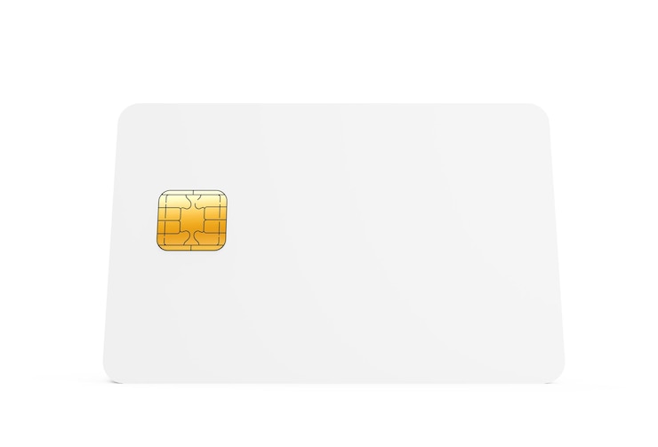 Photo modèle de carte de crédit en blanc