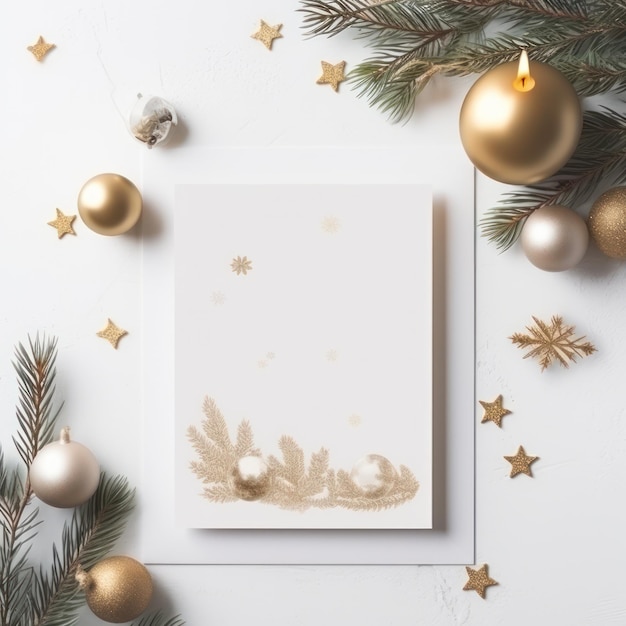 Modèle de carte de voeux de Noël